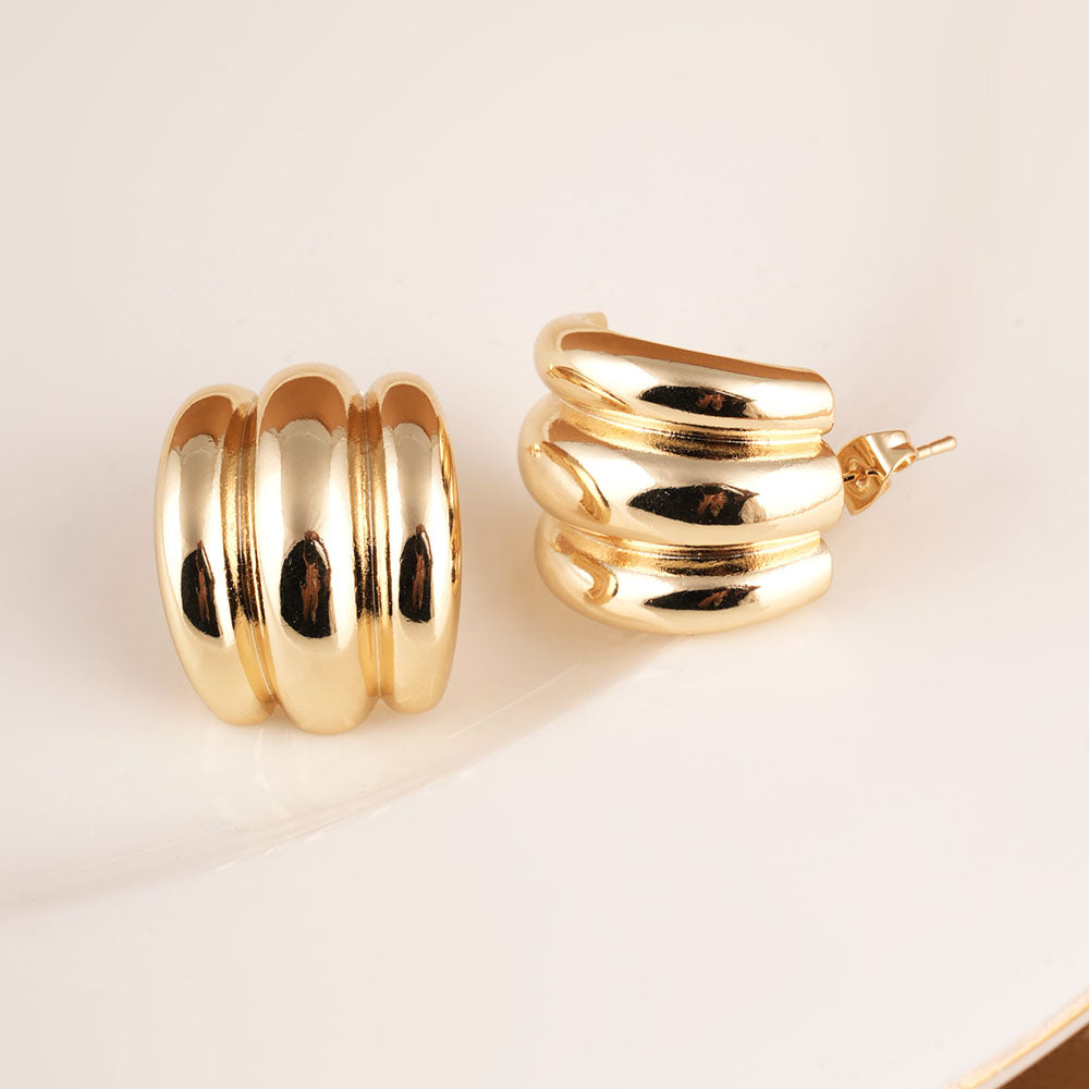 Triple C Stud Earrings