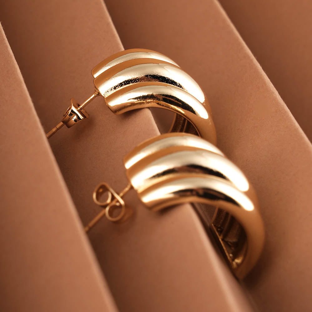 Triple C Stud Earrings