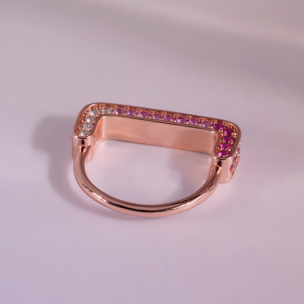 Sakura Mist Rose Gold 925 Silver Ring