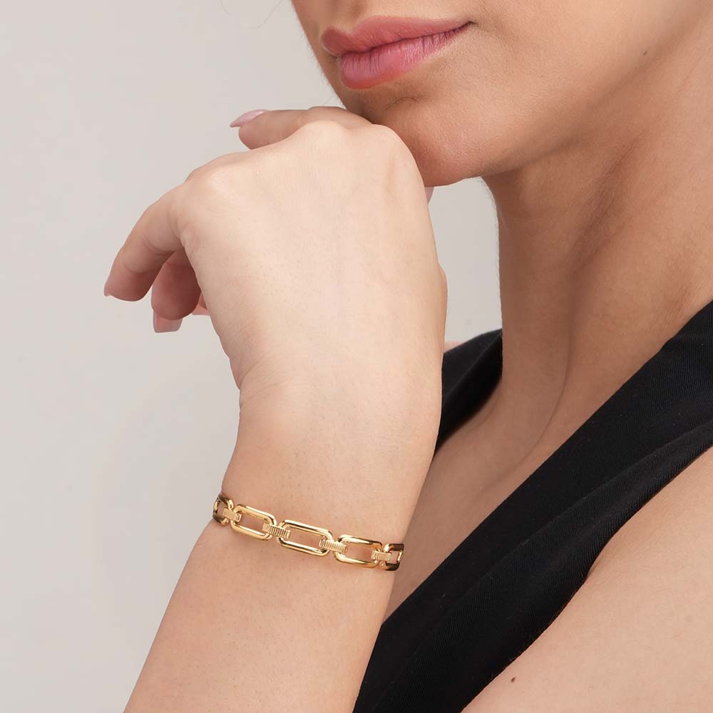 Minimalist Gold Link Bracelet