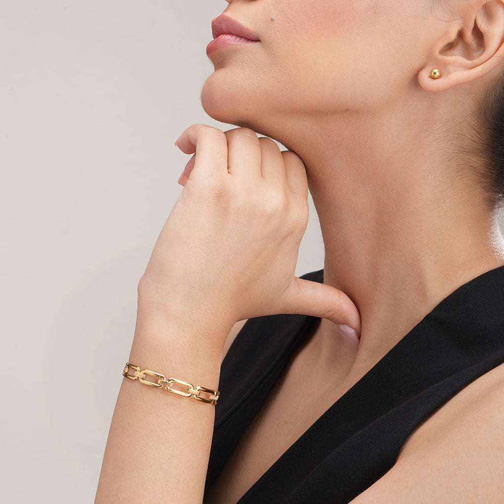 Minimalist Gold Link Bracelet