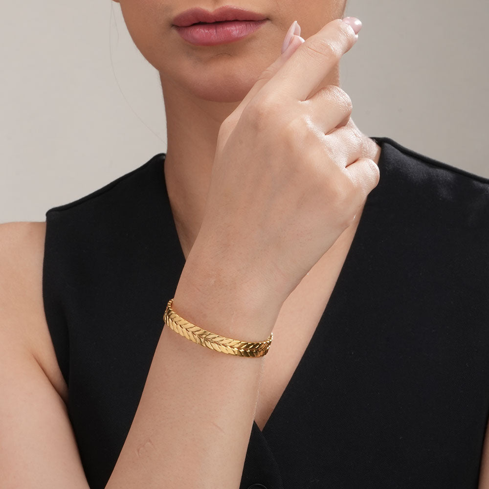 Golden Weave Bracelet