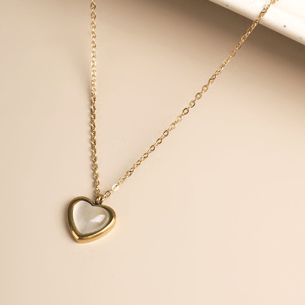 Petite Heart Charm Necklace