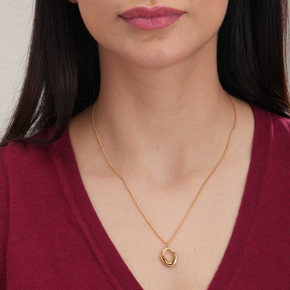 Wobbly Square Necklace