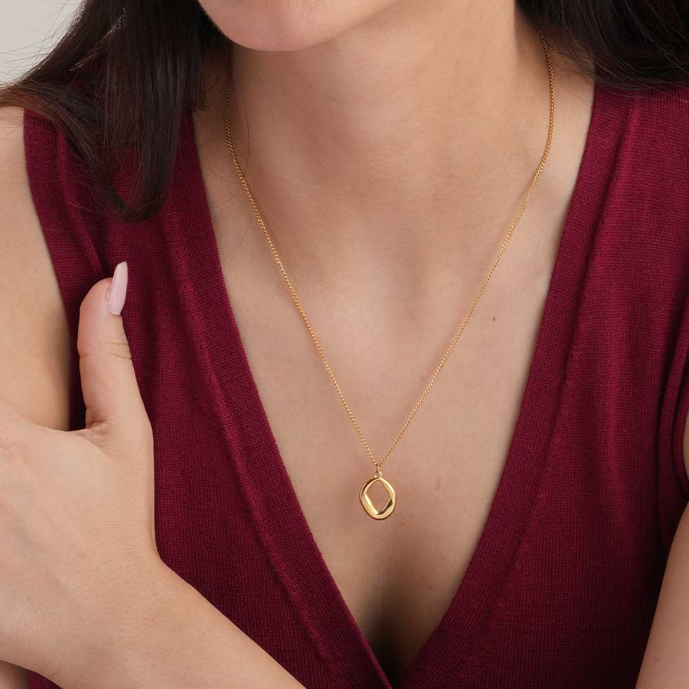 Wobbly Square Necklace
