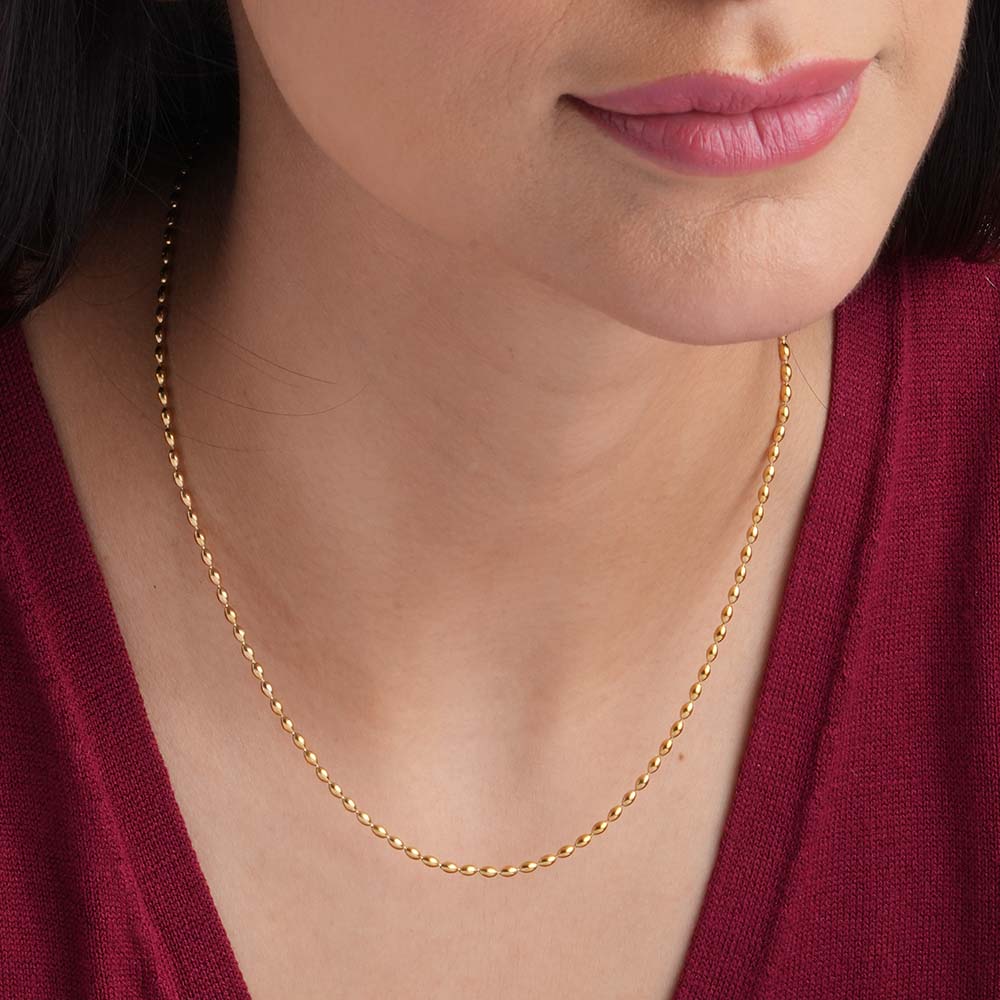 Gold Beaded Necklace