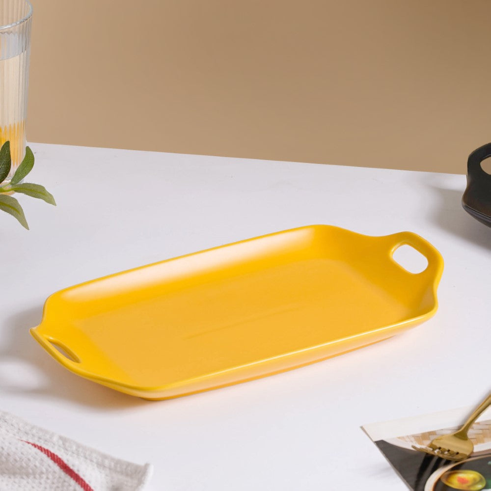 Oven Baking Tray Yellow 11.5 Inch