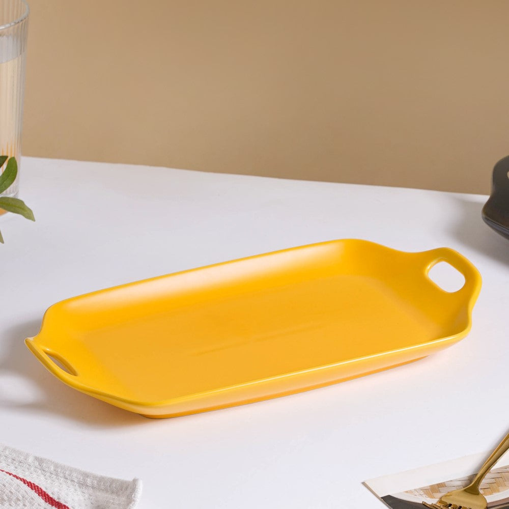 Oven Baking Tray Yellow 11.5 Inch