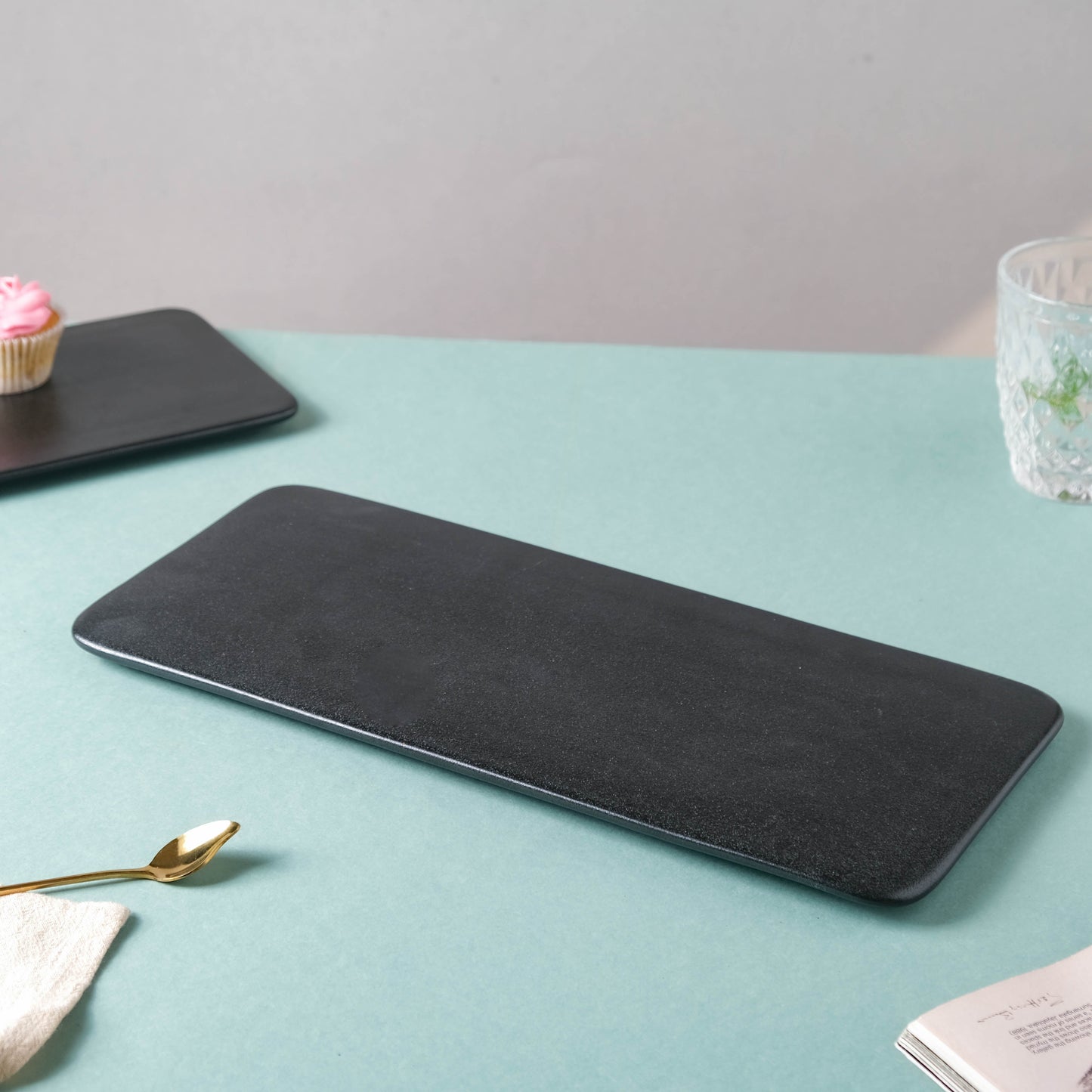 Black Rectangular Platter