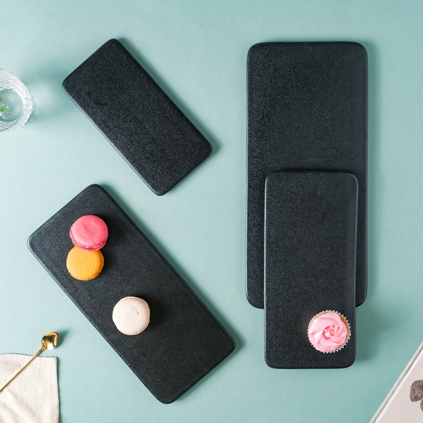 Black Rectangular Platter