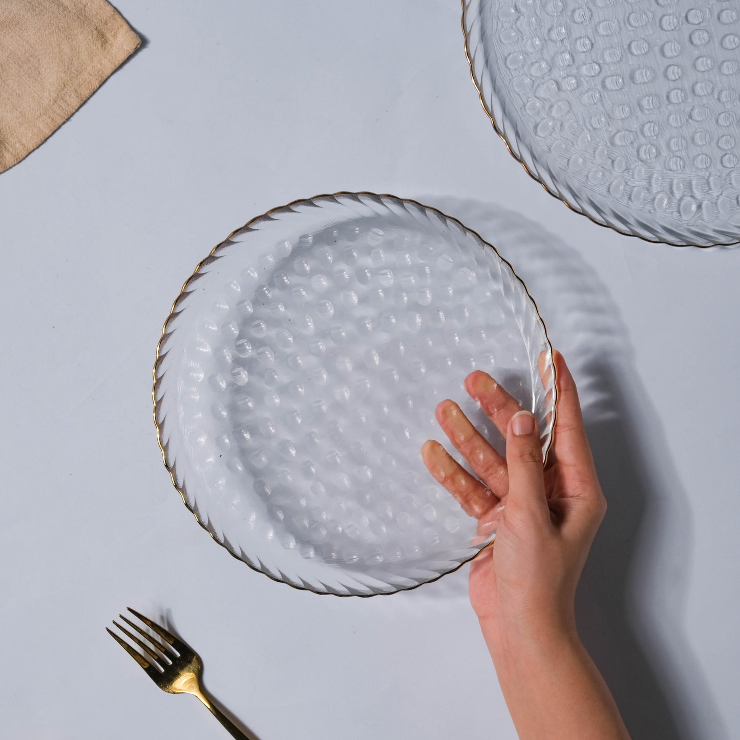Glass Snack Plate