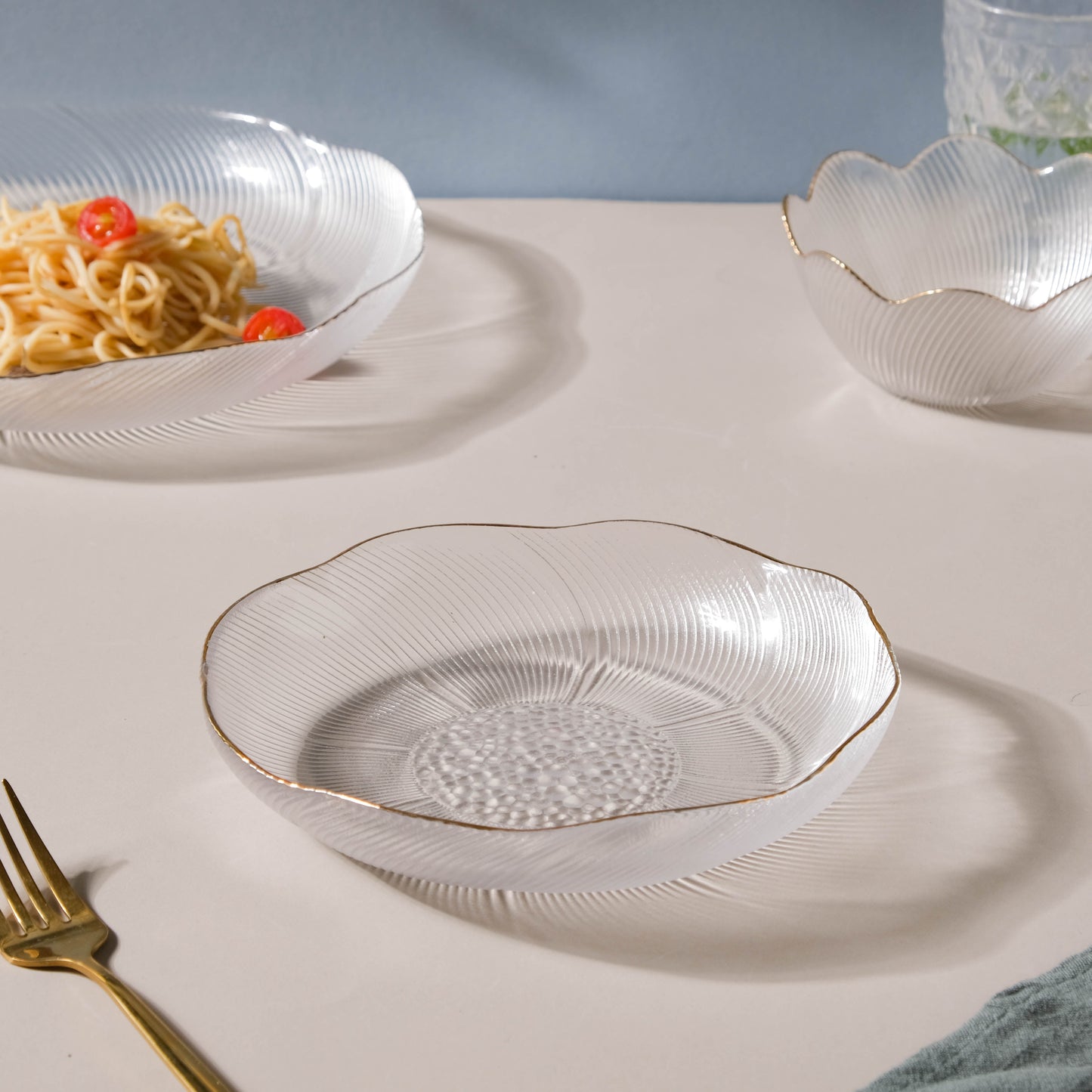Glass Salad Plate