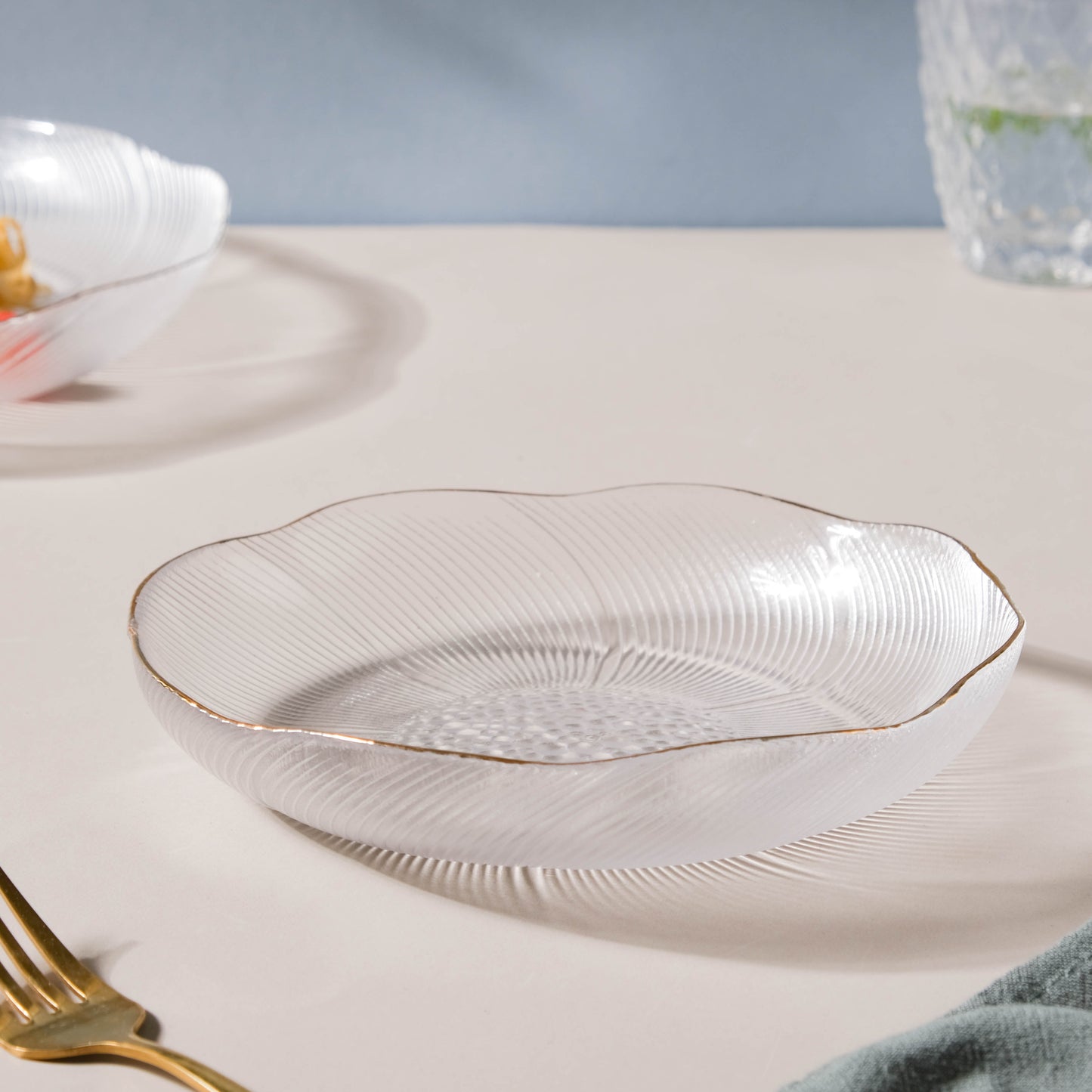 Glass Salad Plate