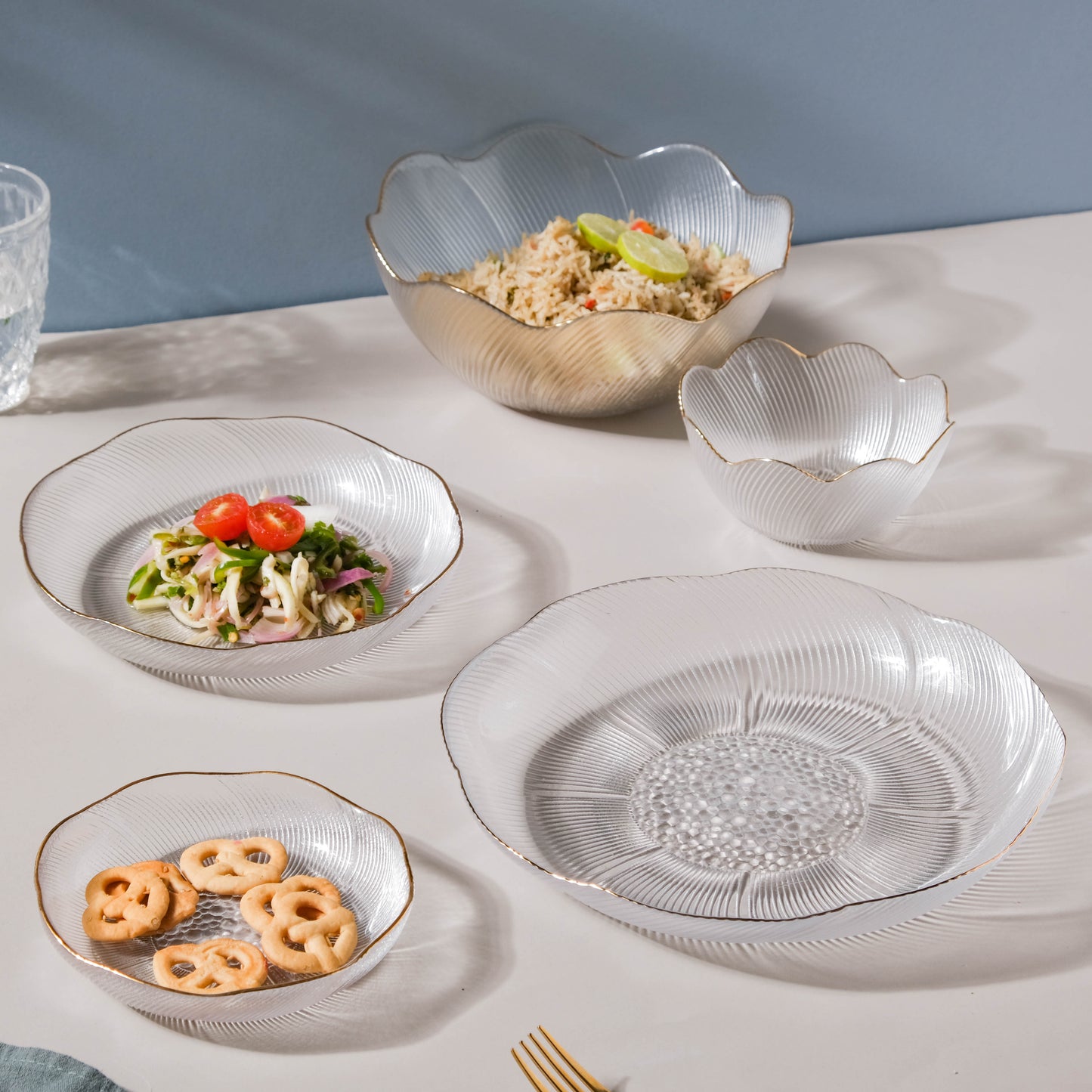 Glass Salad Plate