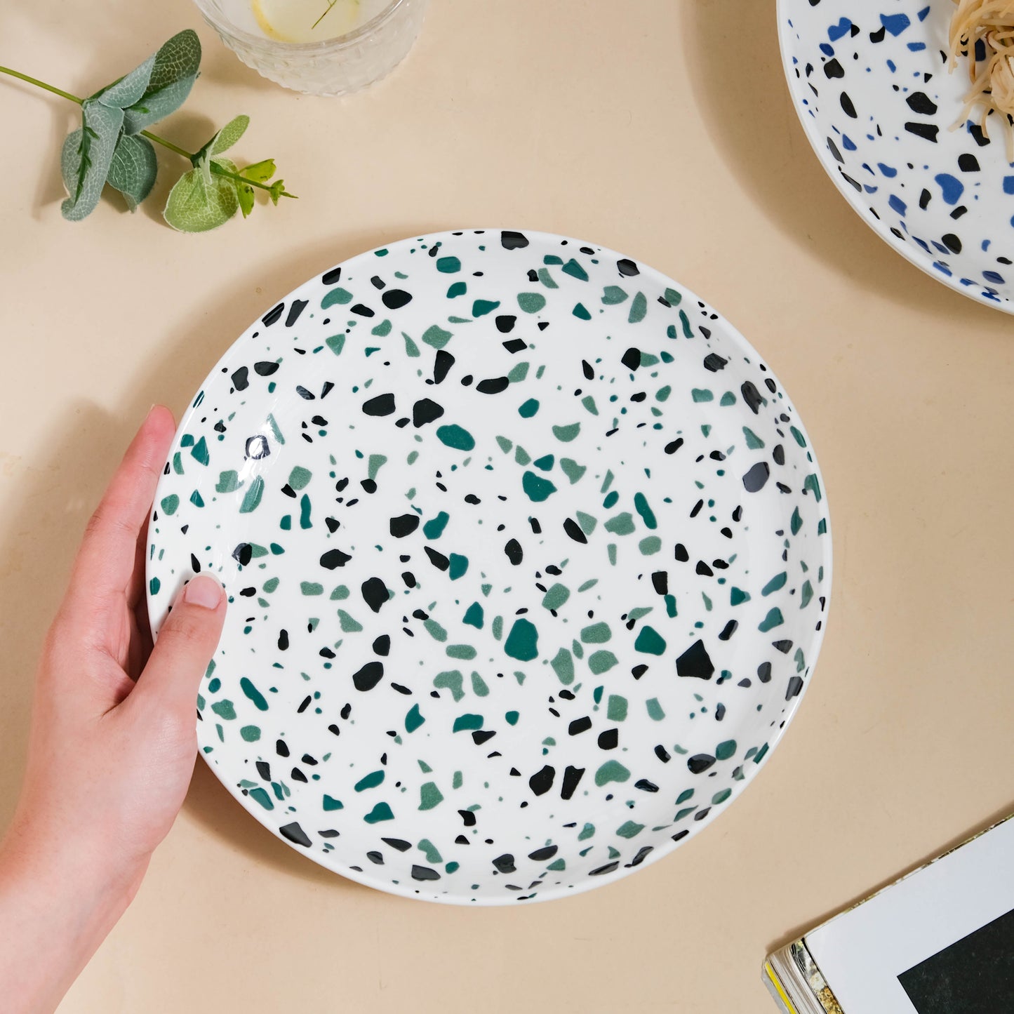 Mosaic Plate Dark Green