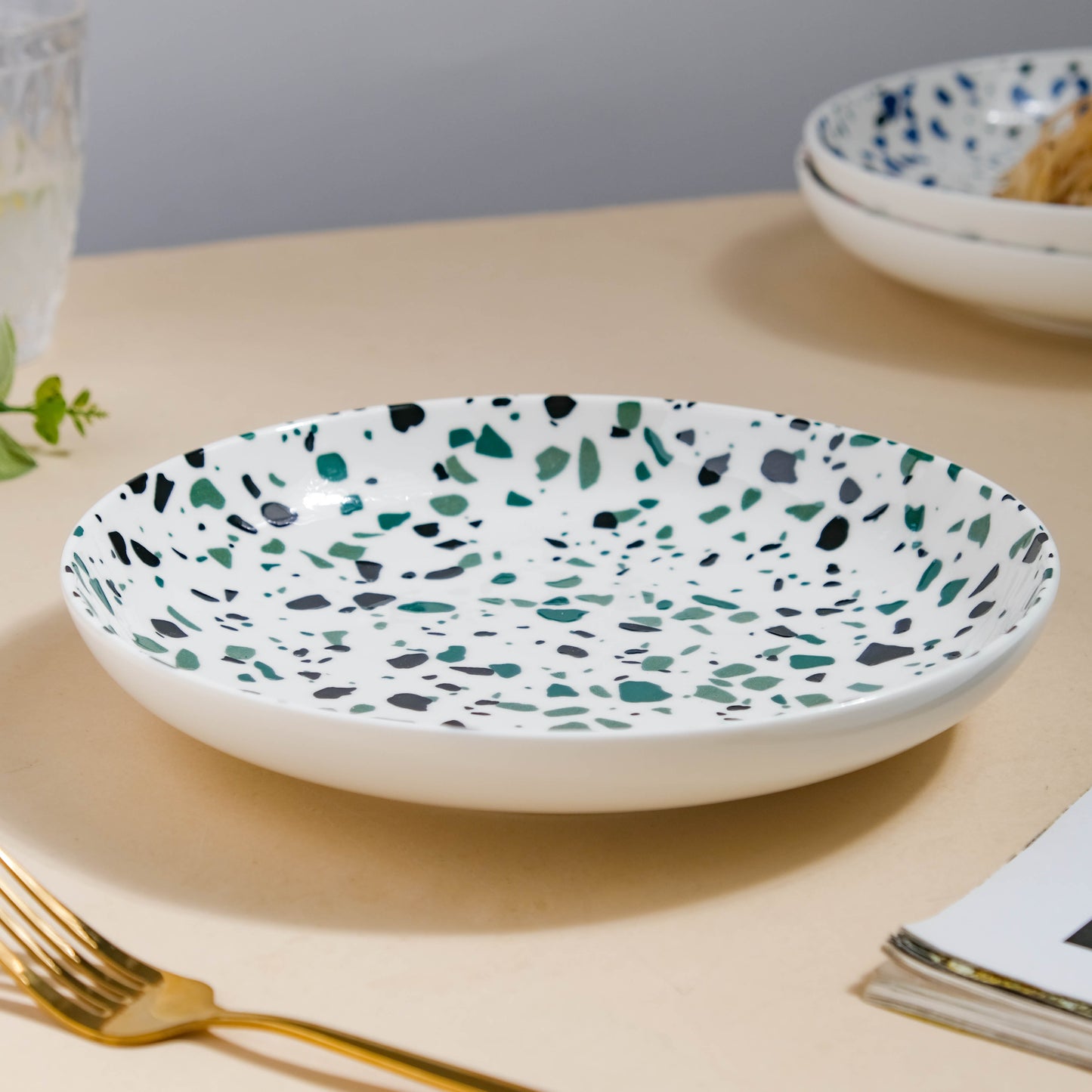 Mosaic Plate Dark Green