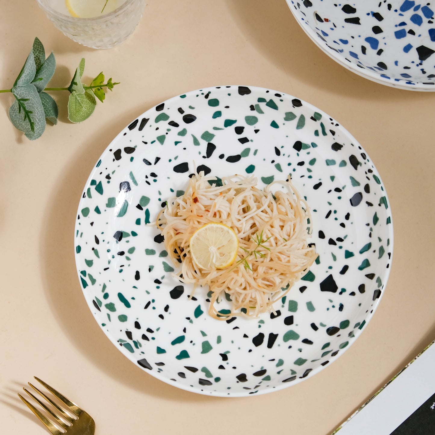 Mosaic Plate Dark Green