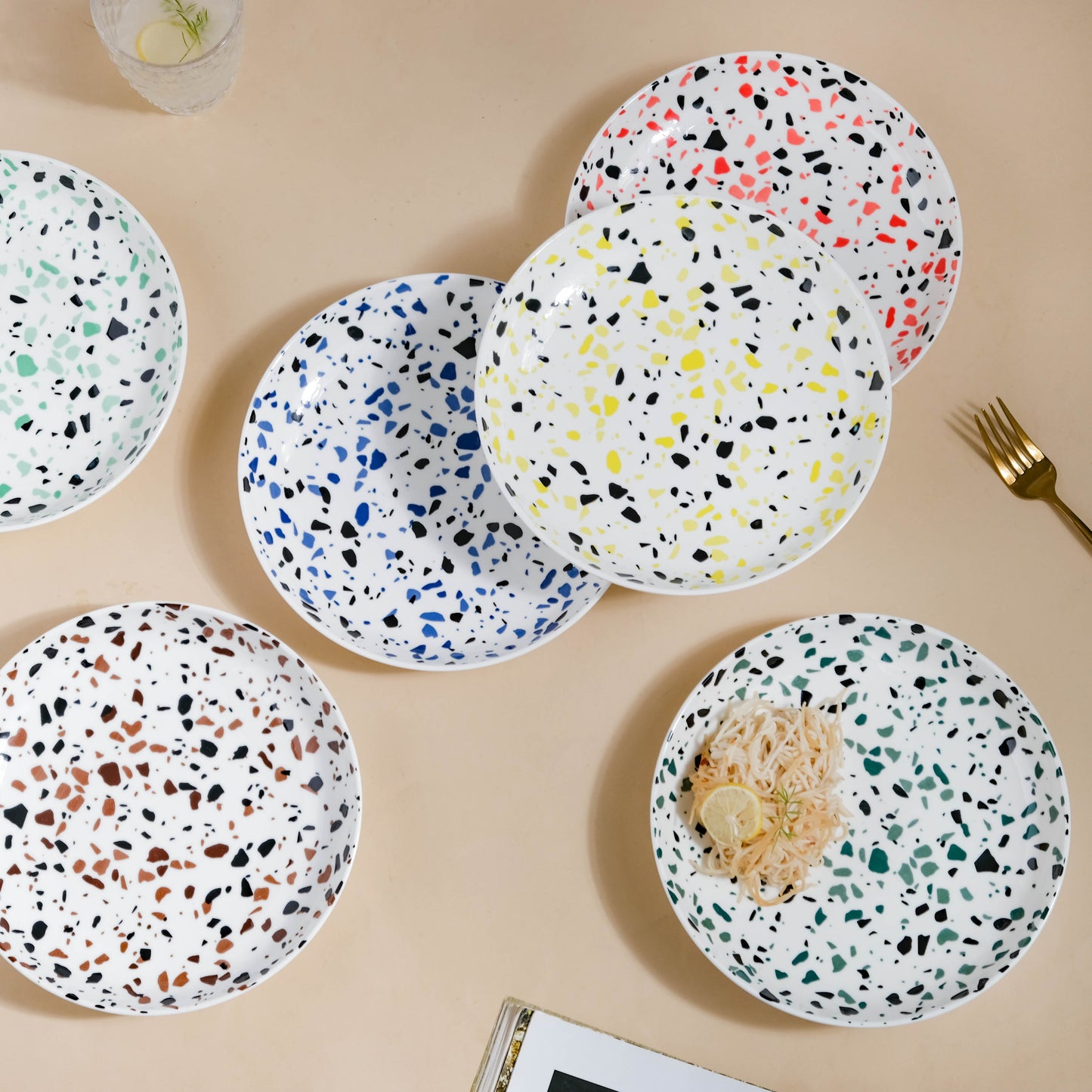 Mosaic Plate Dark Green