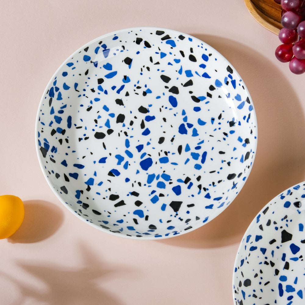 Mosaic Plate Blue Set of 2 8.5 Inch
