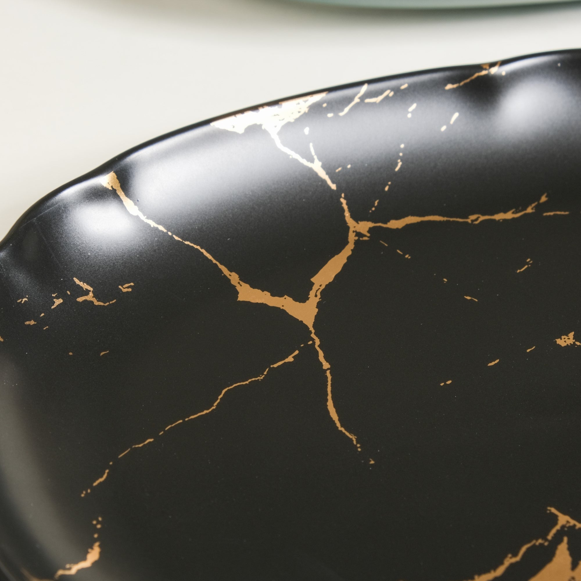 Rectangular Ceramic Serving Plate With Handle