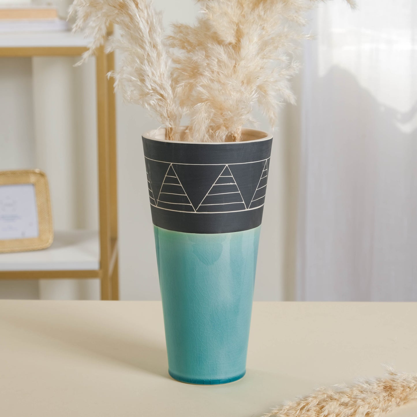 Blue Contemporary Vase