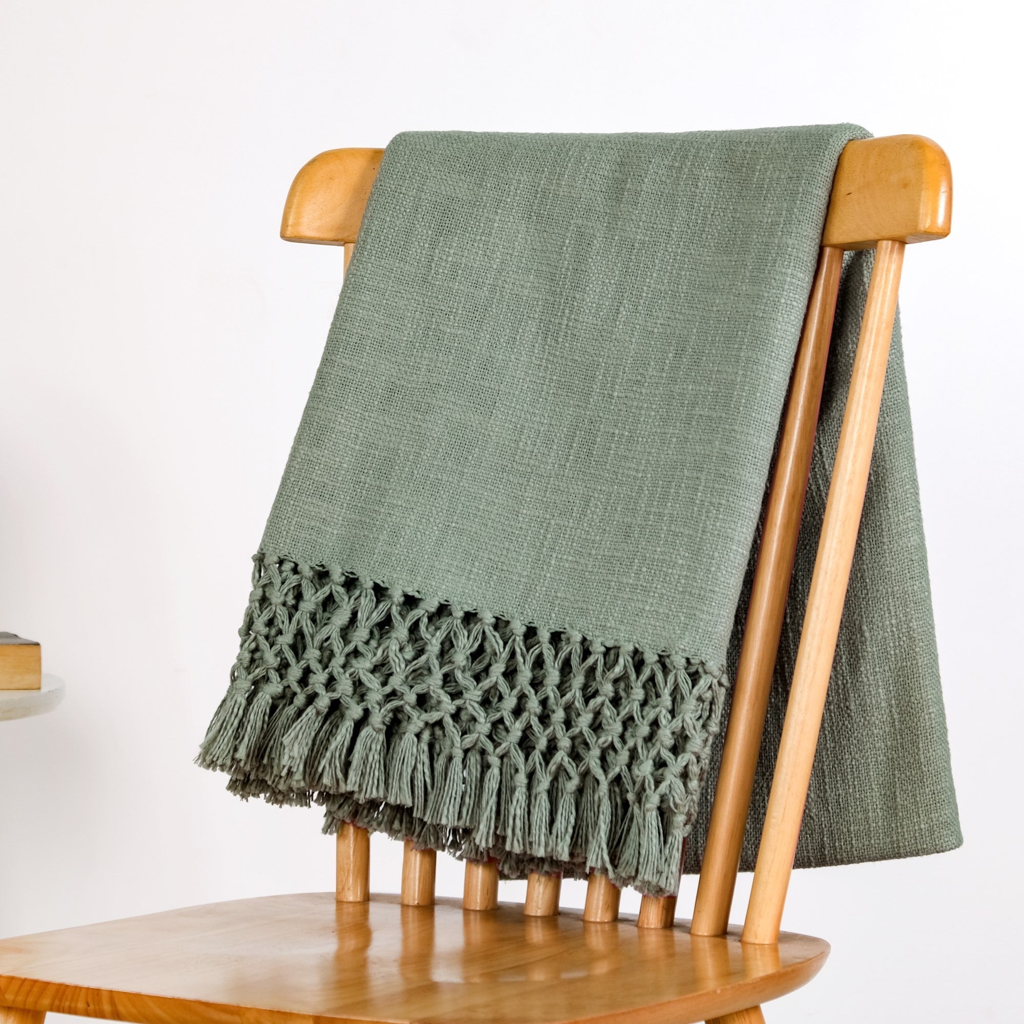 Pure Cotton Woven Throw Blanket