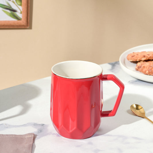 Flame Red Ceramic Mug 350 ml