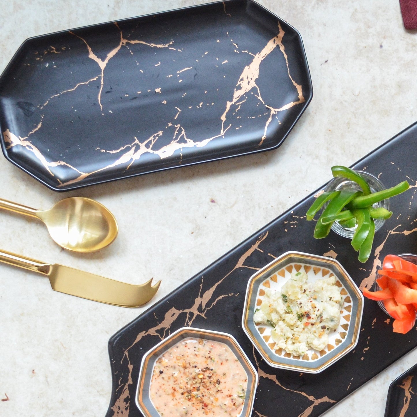 Marble Long Plates
