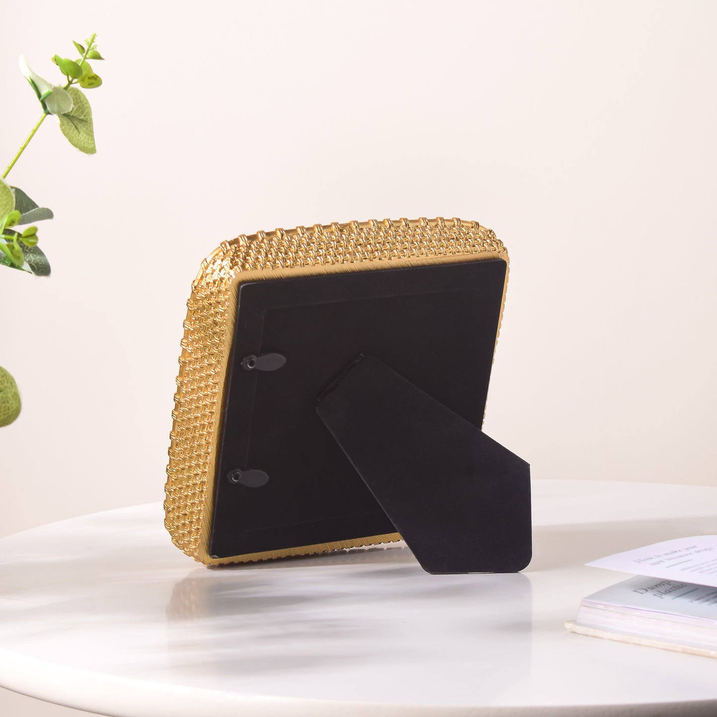Golden Glam Square Photo Frame