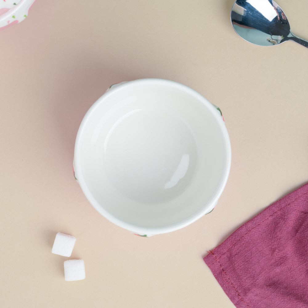 Light Pink Strawberry Side Bowl 400 ml