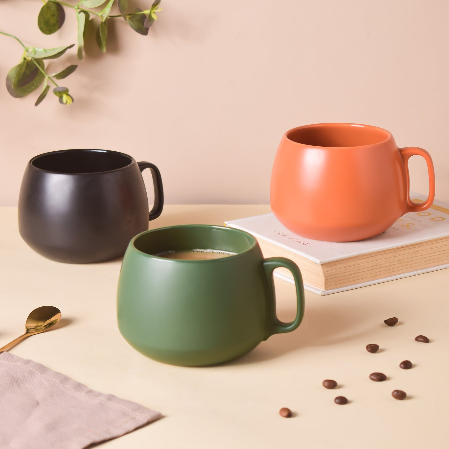 Bottle Green Round Cup 350 ml