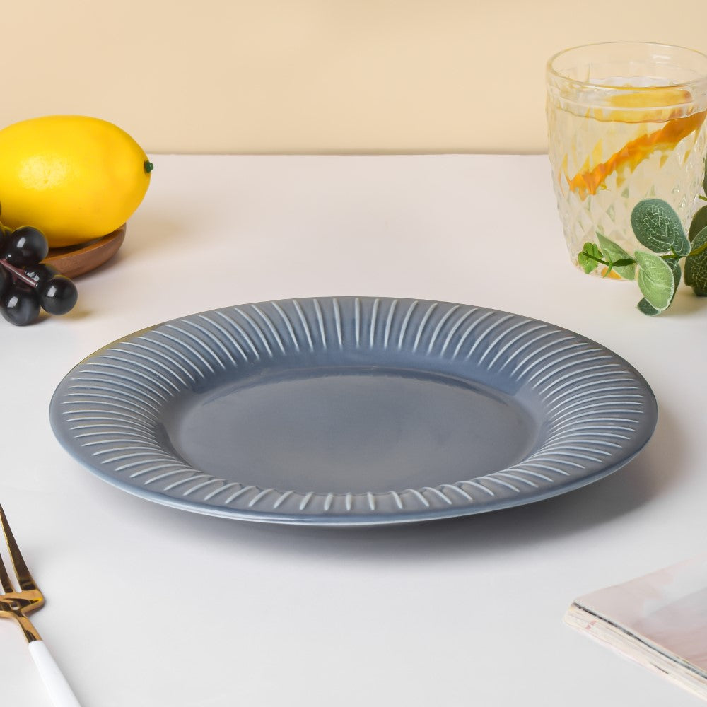 Royal Dinner Plate Greyish Blue Large 9.5 Inch