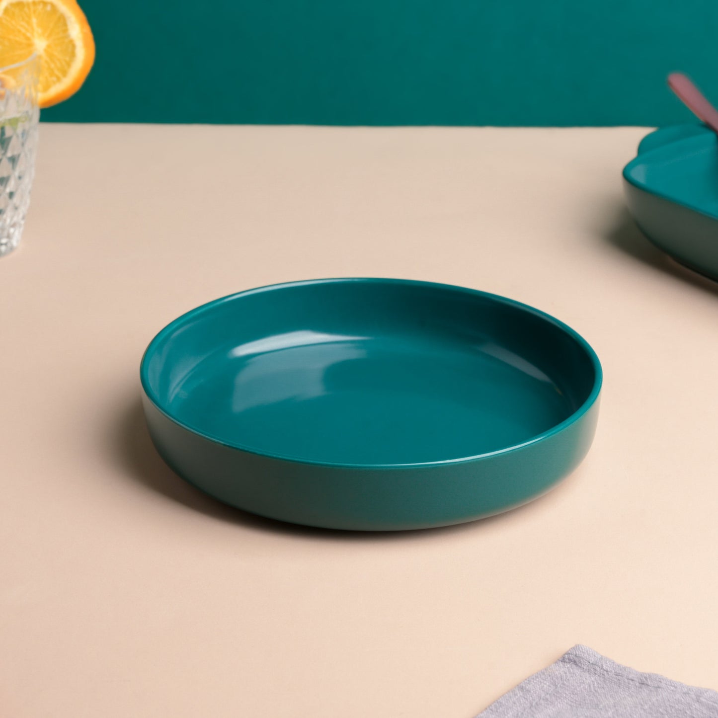 Matte Green Deep Plate