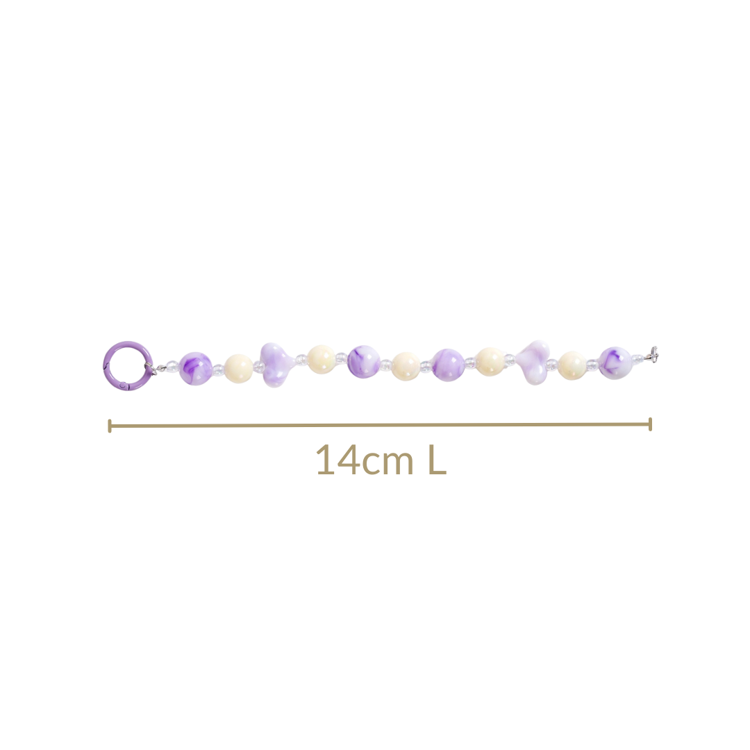 Lilac Love Charm Keychain