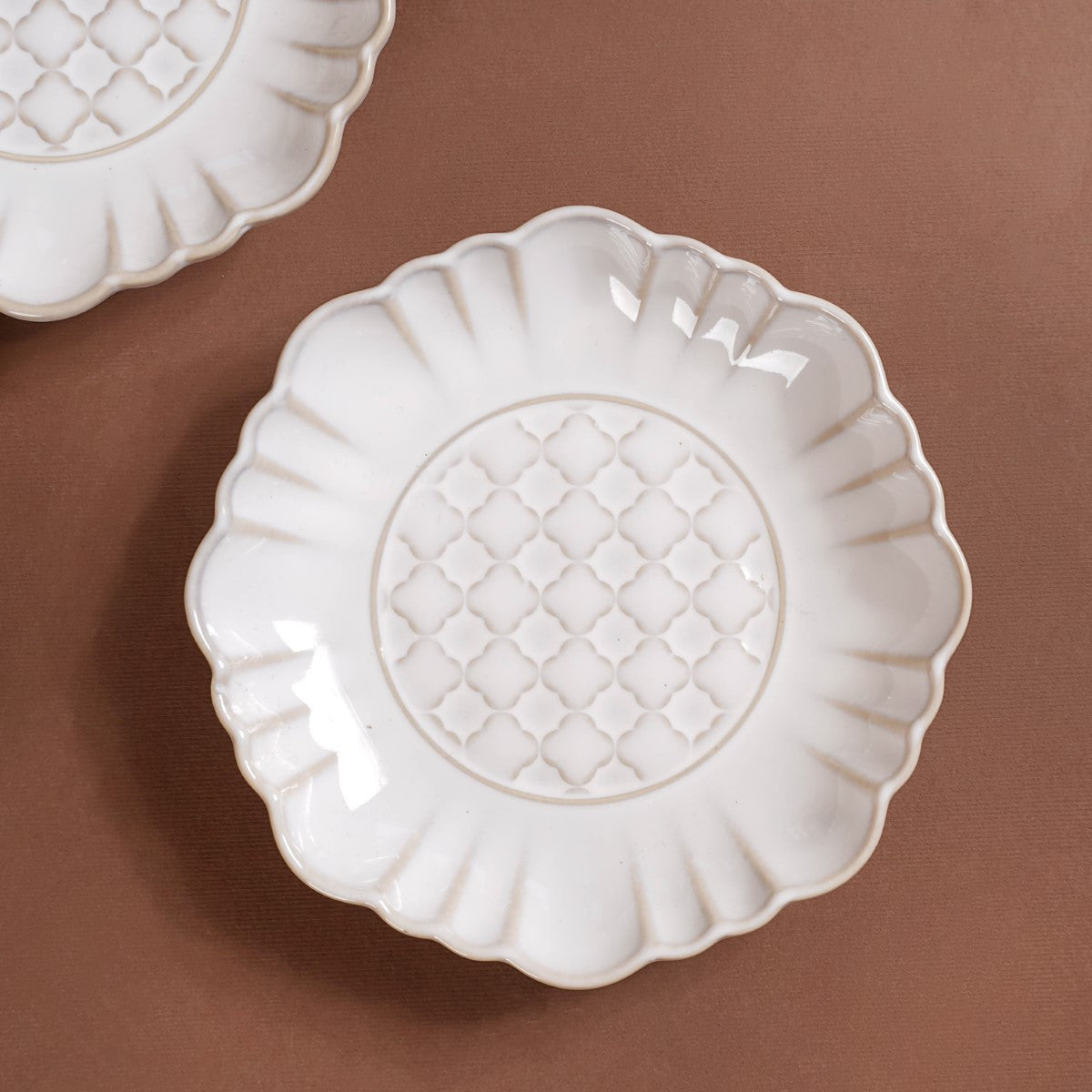 Ivory Dessert Plate Set Of 4 6 Inch