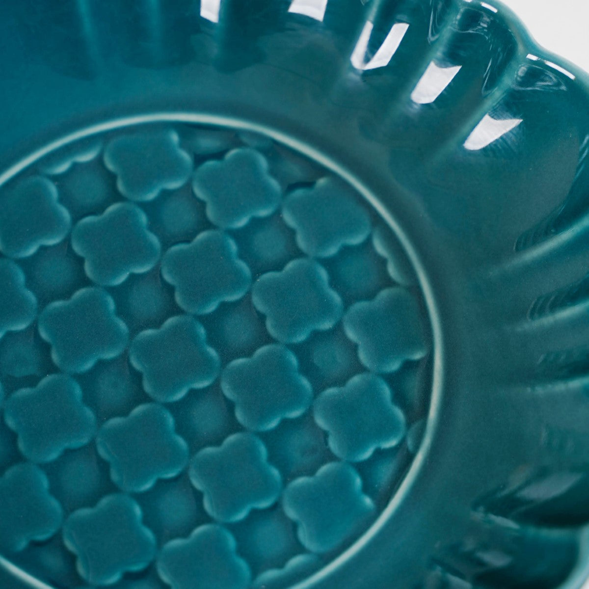 Luxe Ceramic Dessert Plate Green Set Of 4 6 Inch