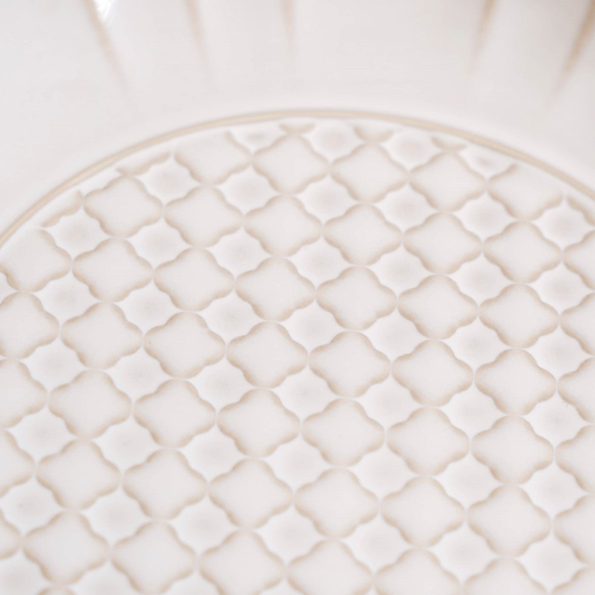 Luxury Ceramic Stoneware Dinner Plate Set Of 4 Ivory 10 Inch