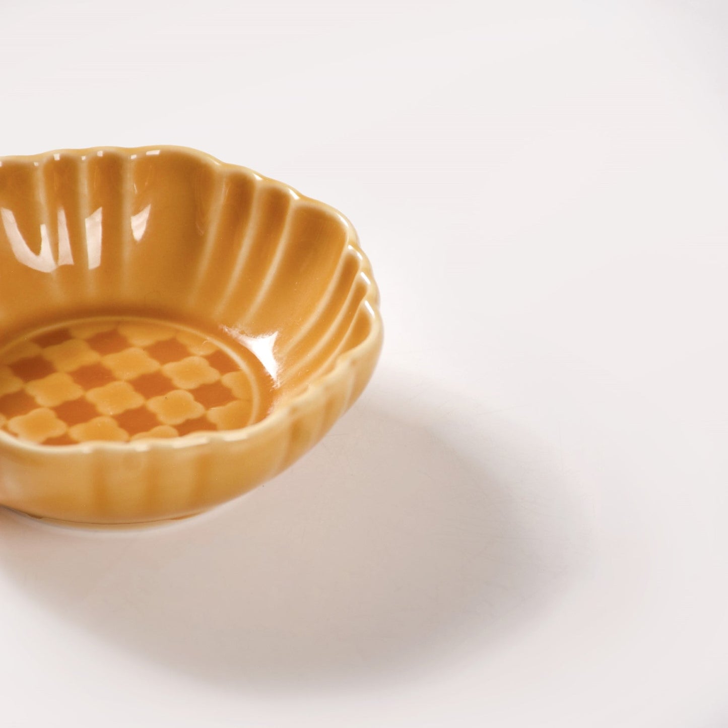 Luxury Ceramic Dip Bowls Set Of 4 Yellow Ochre 50ml