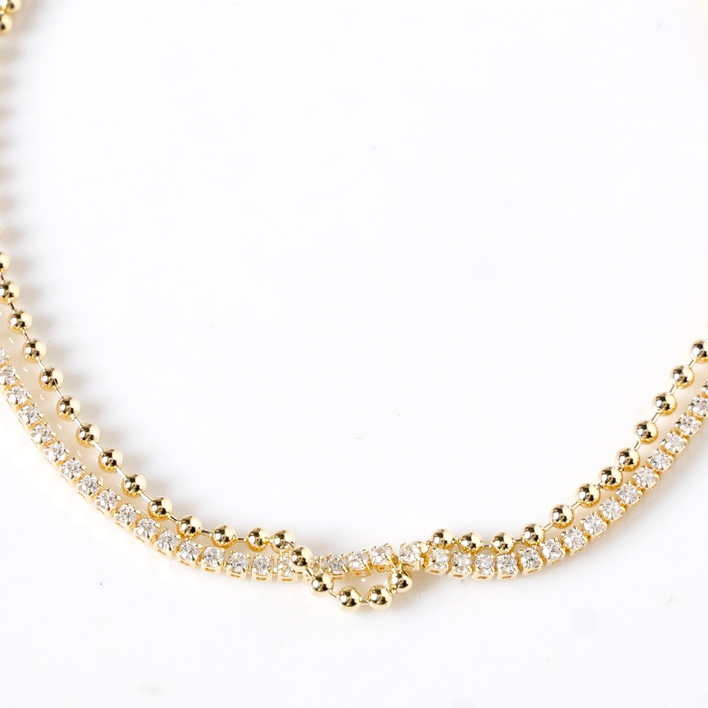 Double Layered Gold Sliding Knot Bracelet