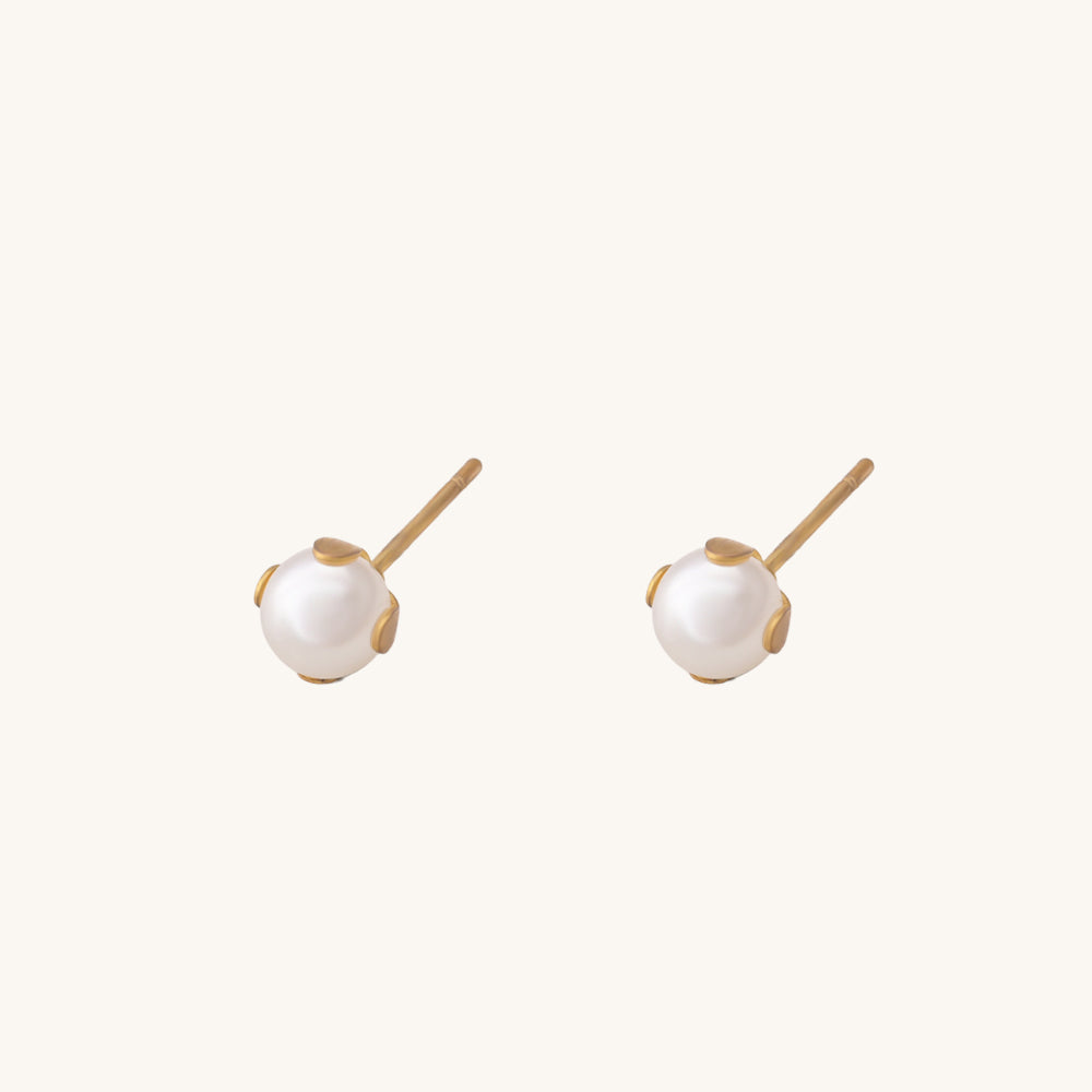 Royal Pearl Stud Earrings