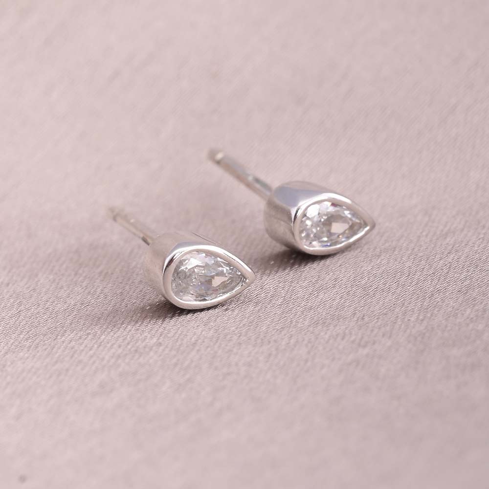 Teardrop Desire Stud Earrings- 925 Silver