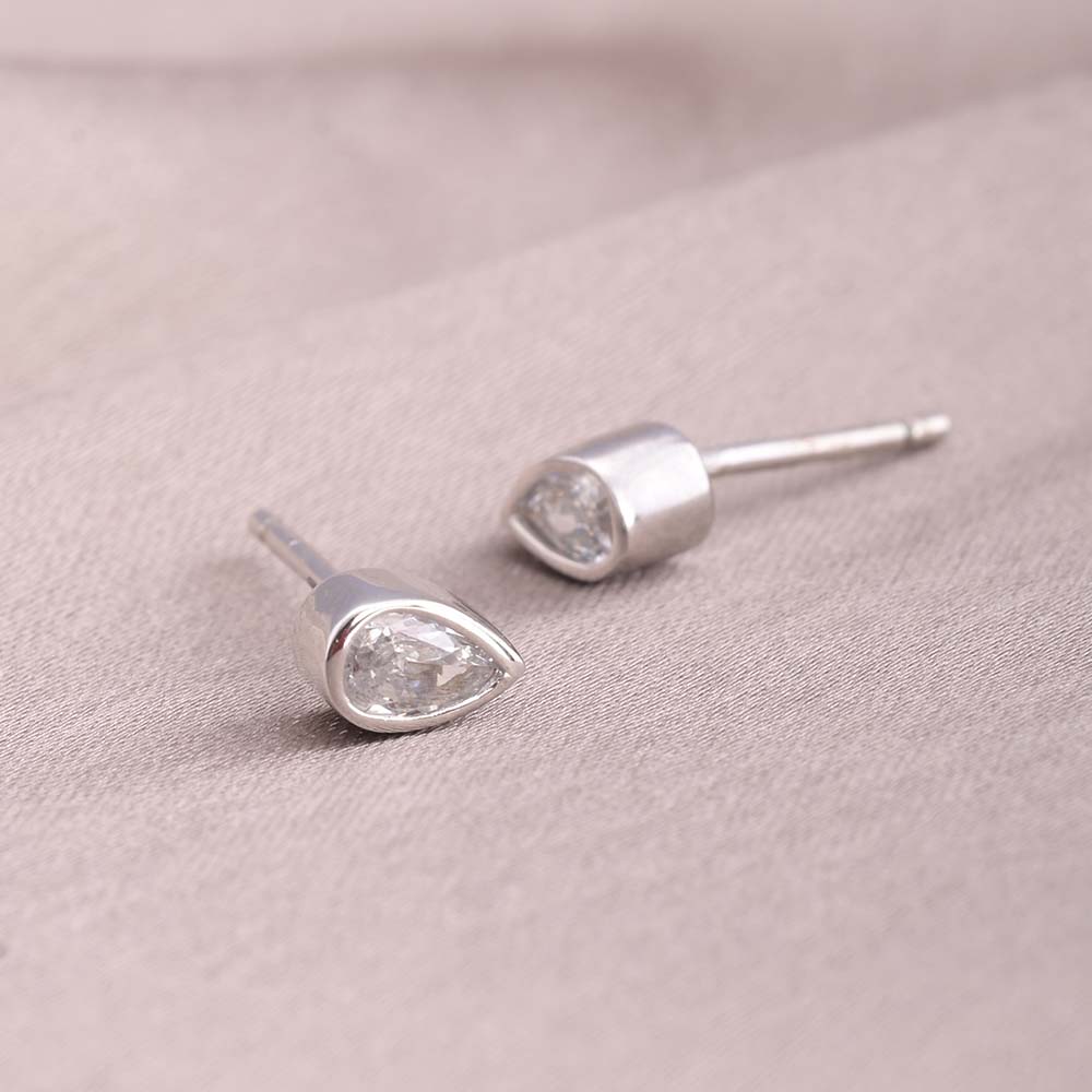 Teardrop Desire Stud Earrings- 925 Silver