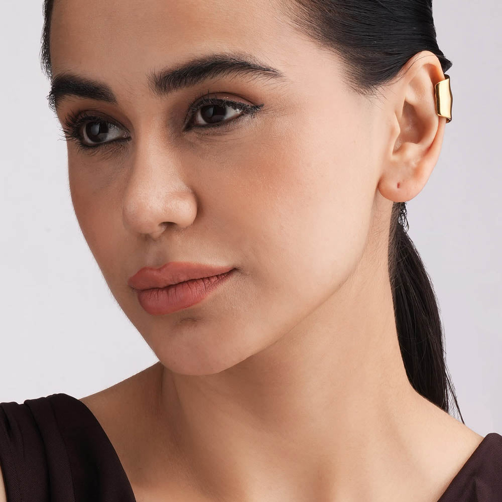Molten Edge Cuff Earring