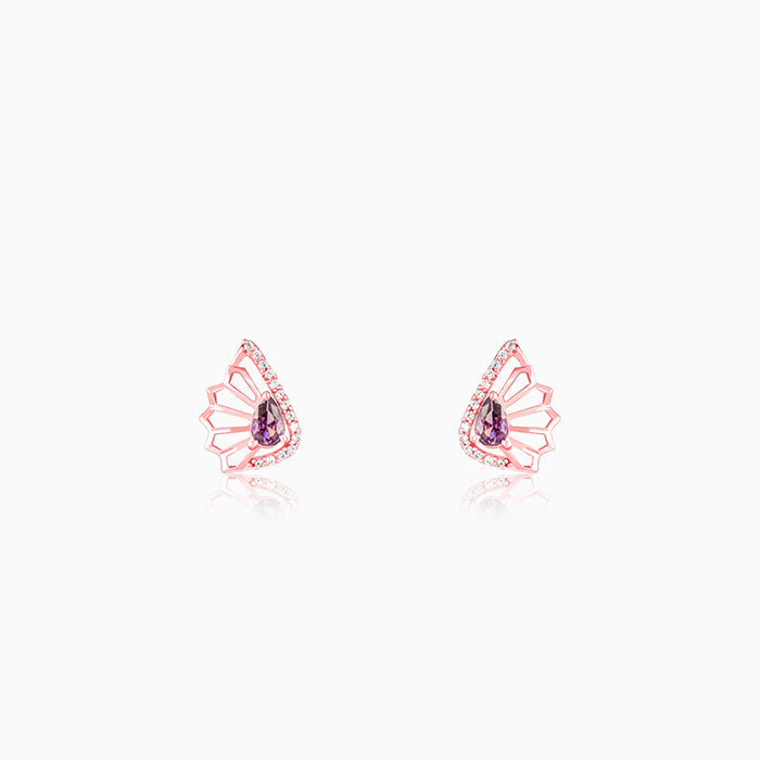 Rose Gold Notre Dame Earrings