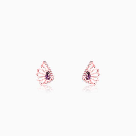 Rose Gold Notre Dame Earrings