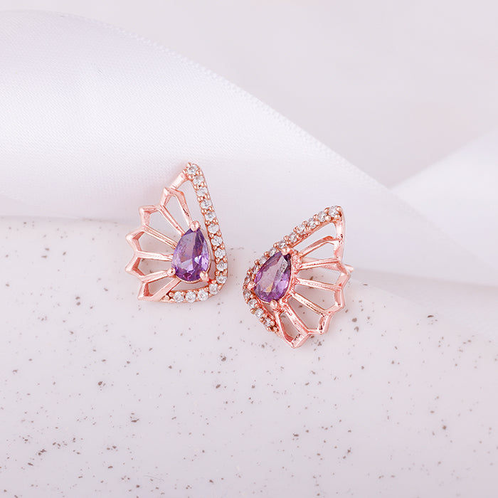 Rose Gold Notre Dame Earrings