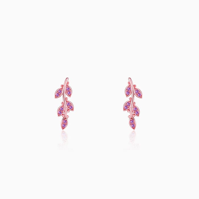 Rose Gold French Beauty Earrings