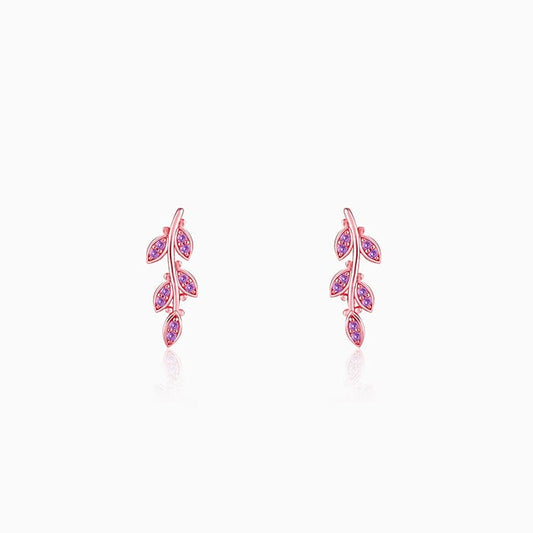 Rose Gold French Beauty Earrings