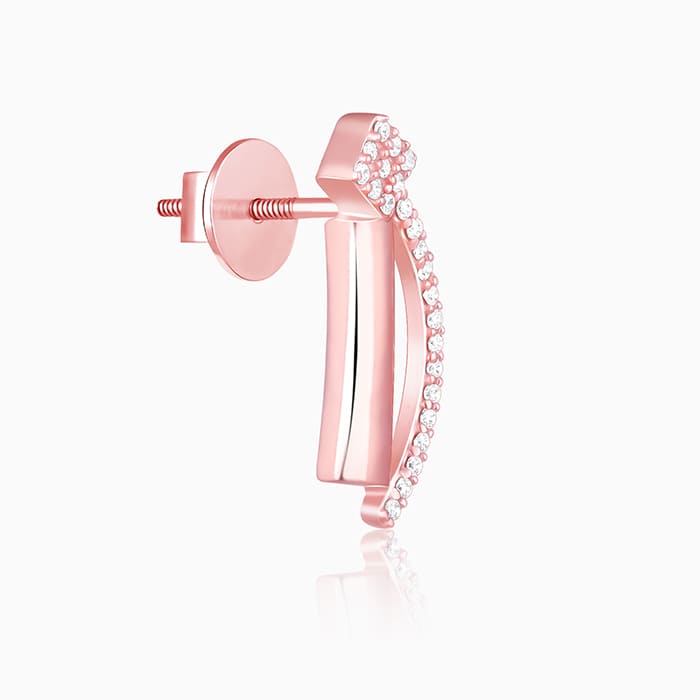 Rose Gold Hope And Happiness Earrings