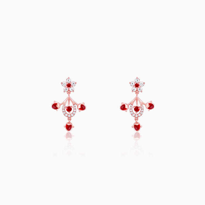Rose Gold Grow in Love Earrings